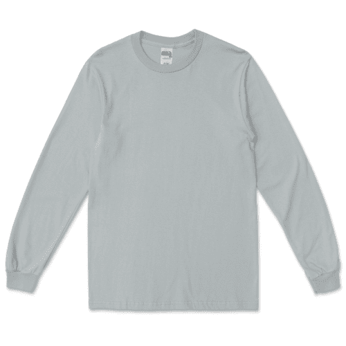 Heathered texture adds depth to this graphite Gildan t-shirt, perfect for screen printing.