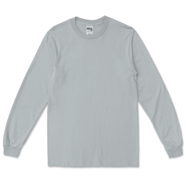 Heathered texture adds depth to this graphite Gildan t-shirt, perfect for screen printing.