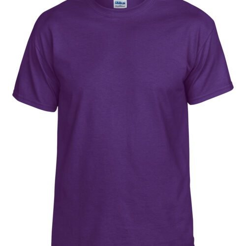 Purple Gildan G800 t-shirt, perfect for showcasing bold and eye-catching screen-printed designs.